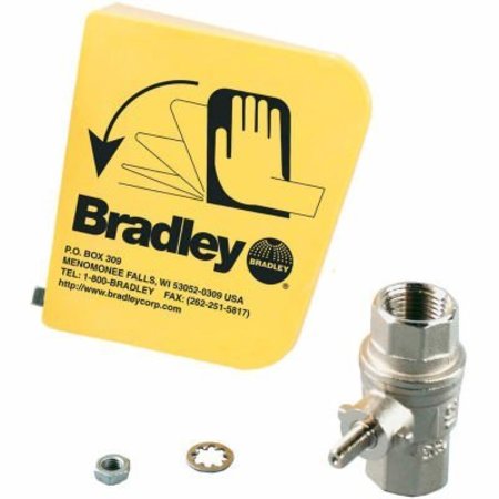 BRADLEY Bradley® S45-122 1/2" Ball Valve/Plastic Handle Prepack S45-122
